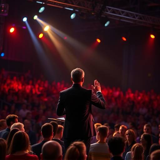 Personne donnant une présentation à un public