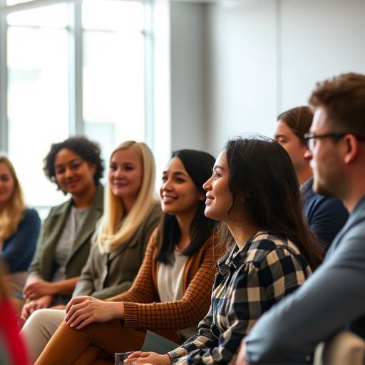 Personnes participant à une session de formation en art oratoire et interagissant.